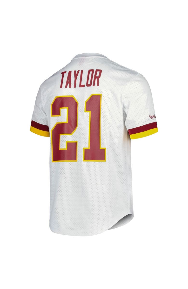 Mitchell & Ness Men's Mitchell & Ness Sean Taylor White Washington Commanders Retired Player Name & Number Mesh Top, Alternate, color, 
