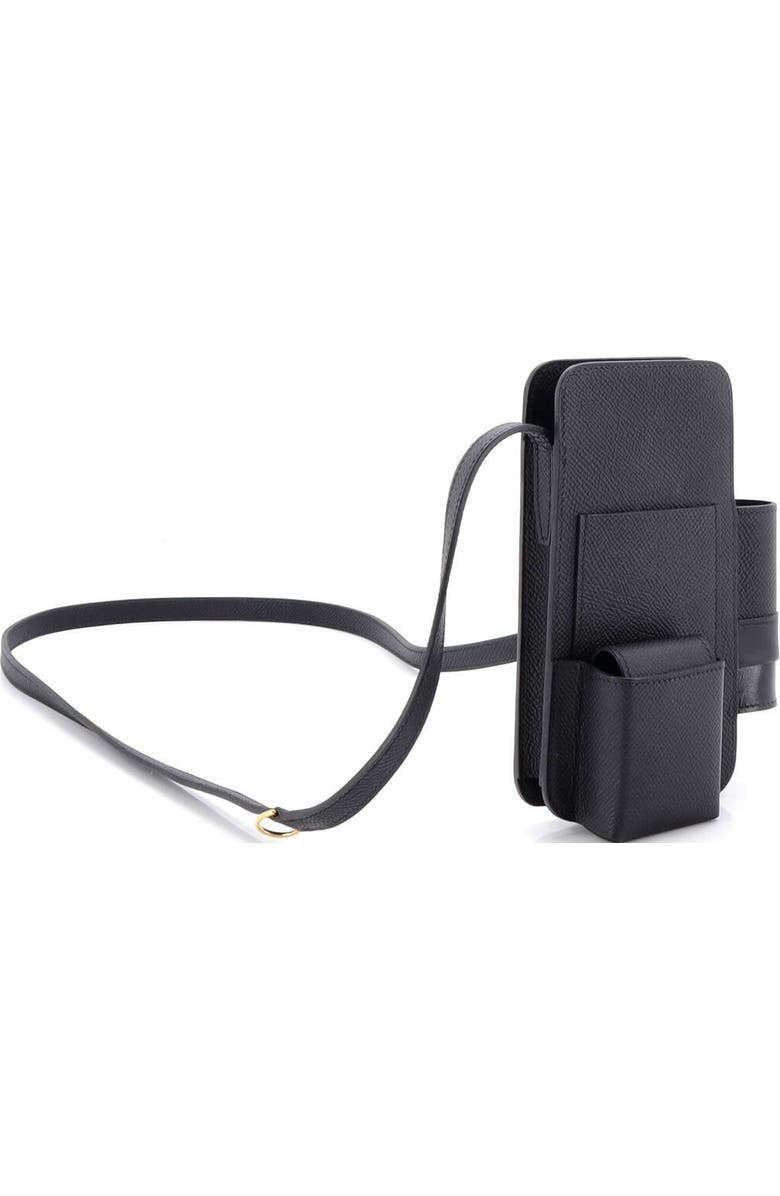 Pre-Owned Hermes Hermesway Phone Case Crossbody Bag Epsom, Alternate, color, Noir