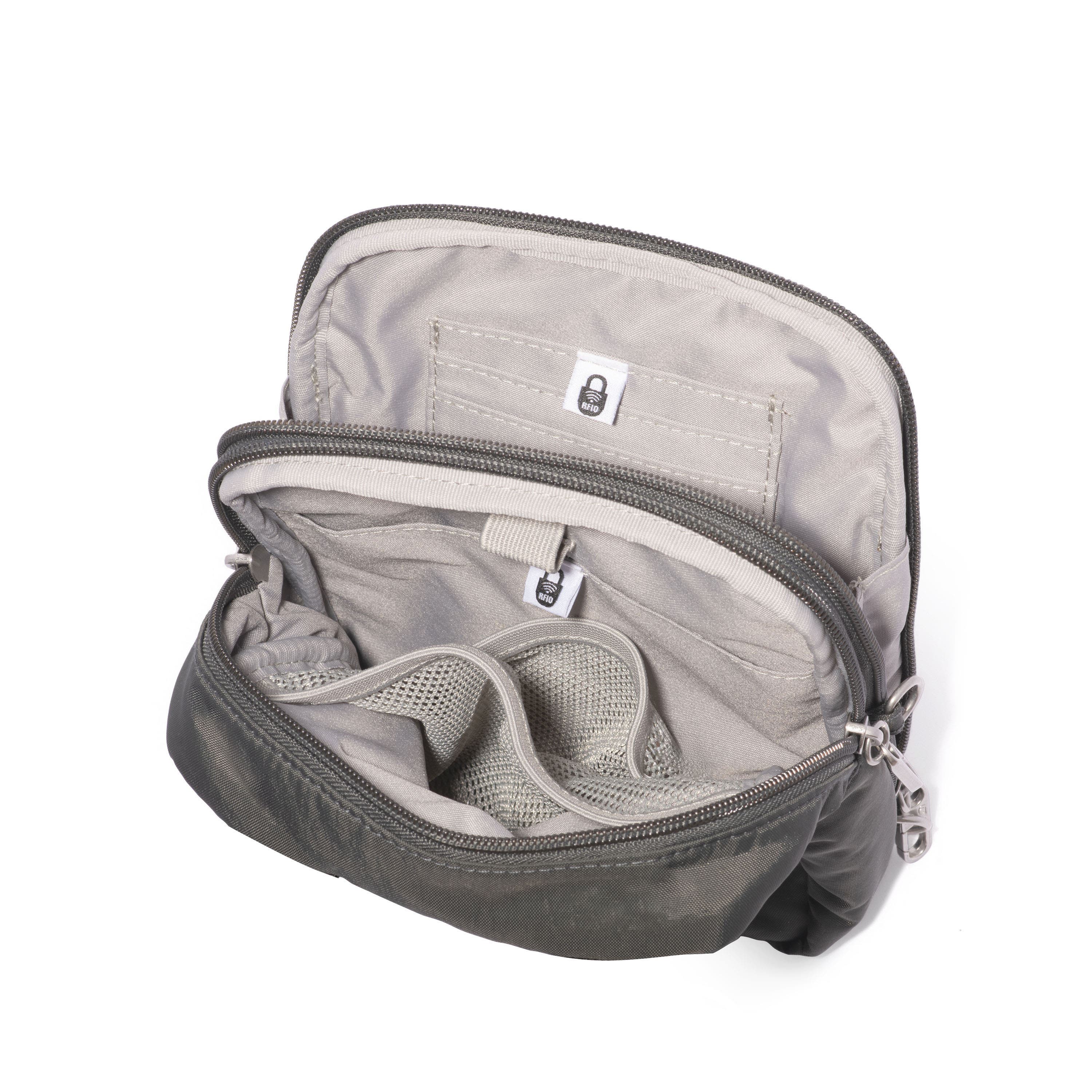 Securtex Classic Anti-Theft Mini Everything Crossbody, Alternate, color, CHARCOAL
