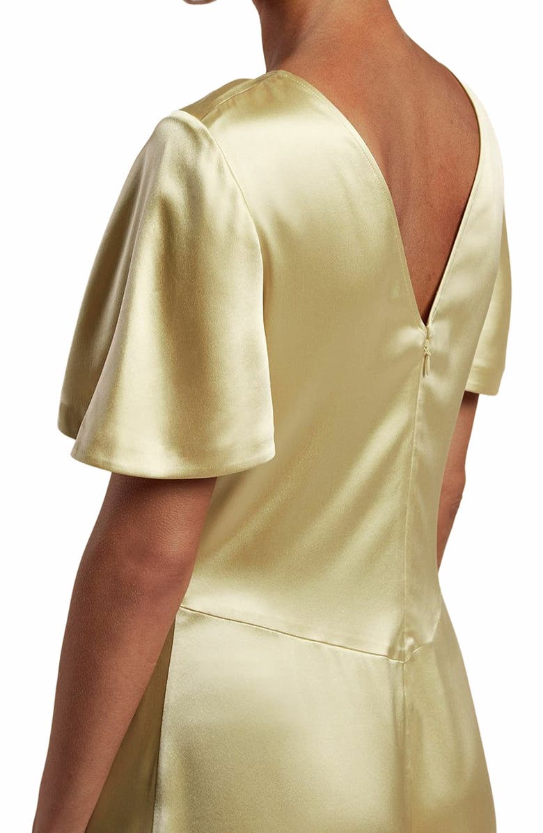 Rebecca Taylor Double Face Charmeuse Dress, Alternate, color, Icy Pink