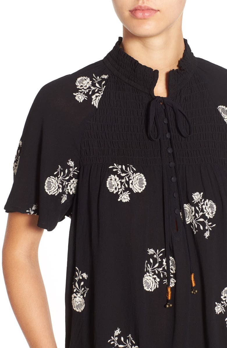 Chloe & Katie Embroidered Woven Top, Alternate, color,