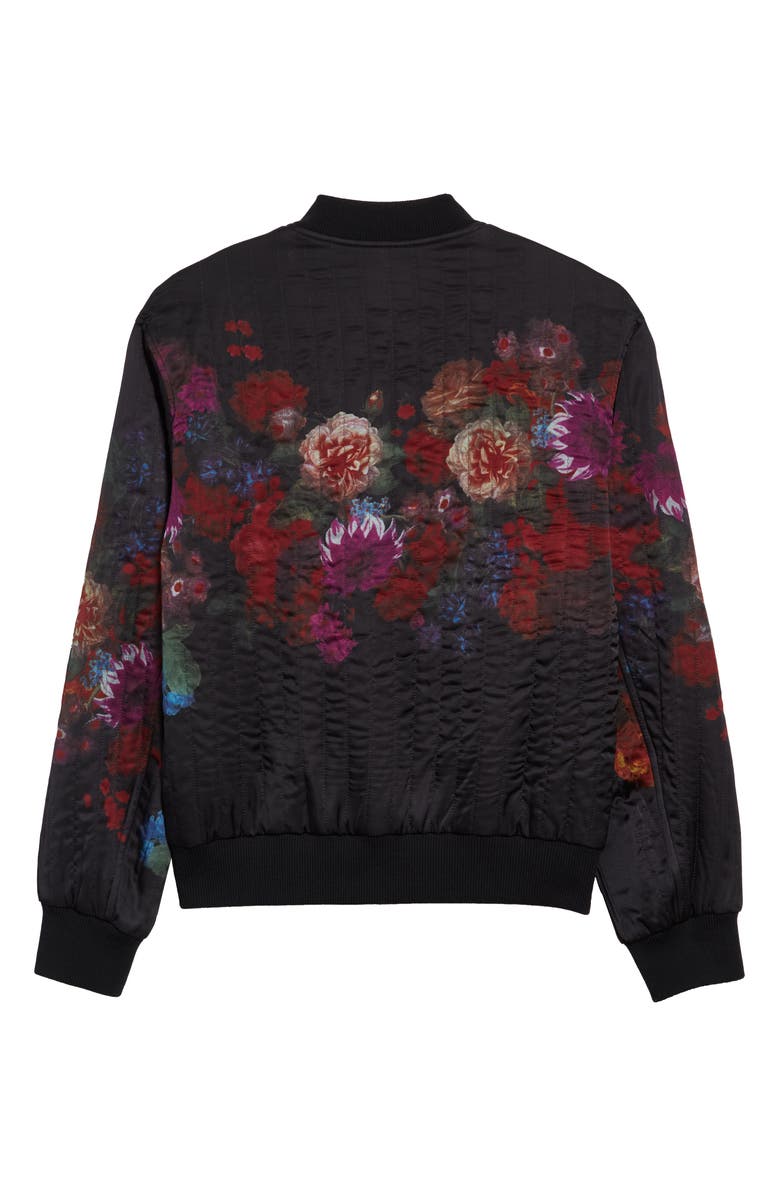 Dries Van Noten Volker Floral Quilted Bomber Jacket, Alternate, color, 