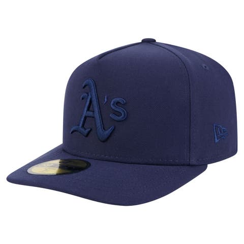 Men's New Era Navy Athletics Color Pack A-Frame 59FIFTY Fitted Hat