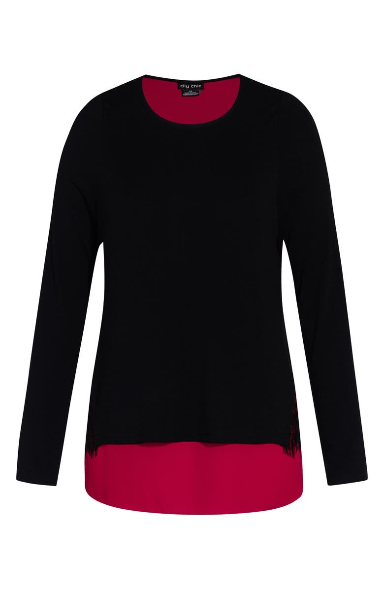 City Chic Effortless Top, Alternate, color,