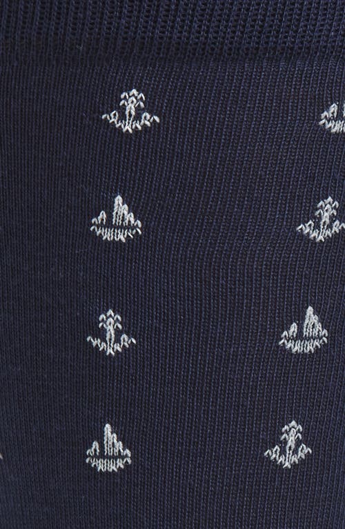 Nordstrom Nautical Pattern Socks In Blue