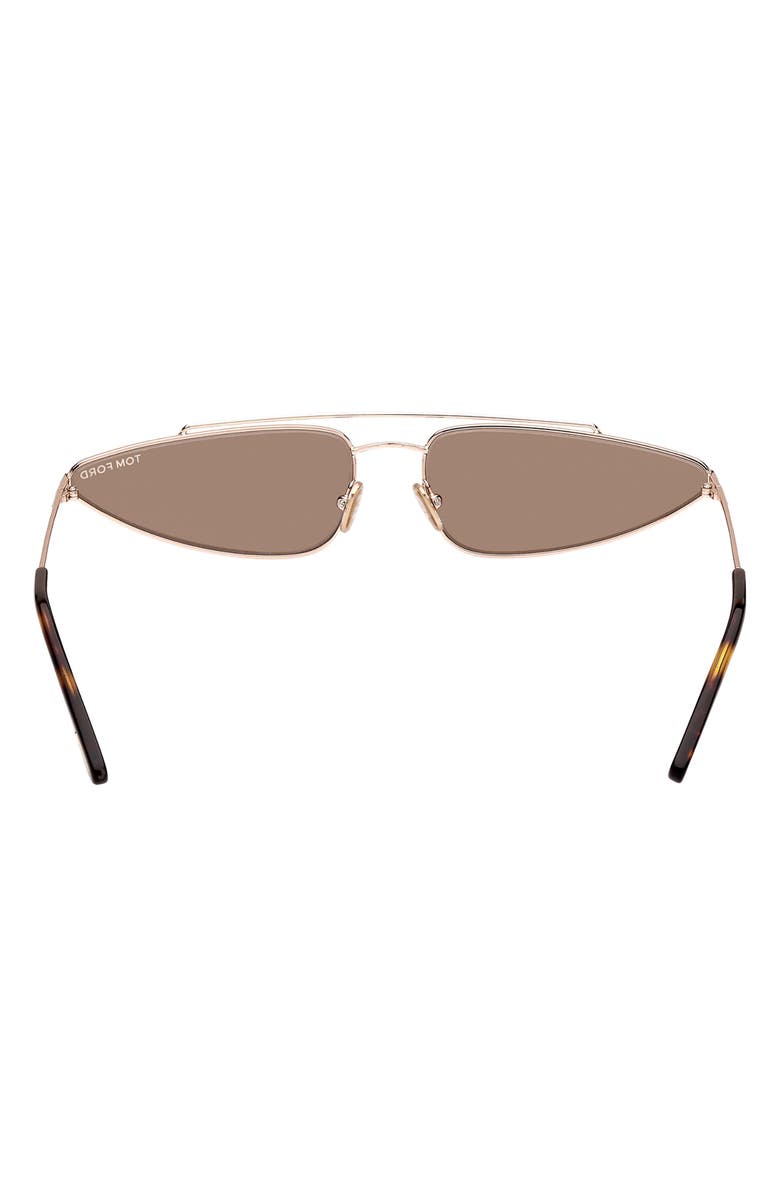 TOM FORD Cam 65mm Oversize Geometric Sunglasses, Alternate, color,
