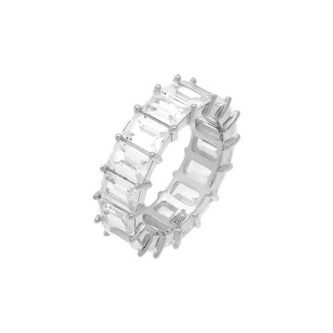 Emerald Cut Eternity Band