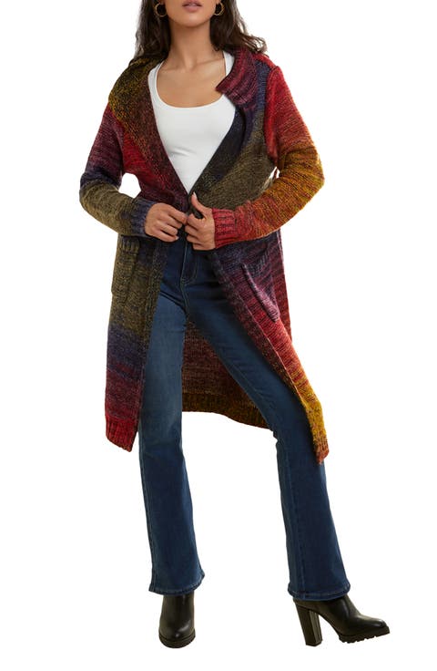 Rainbow Longline Cardigan
