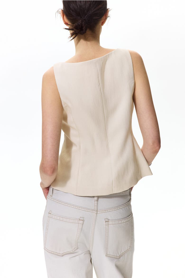 Tailored Waistcoat, Alternate, color, Light beige