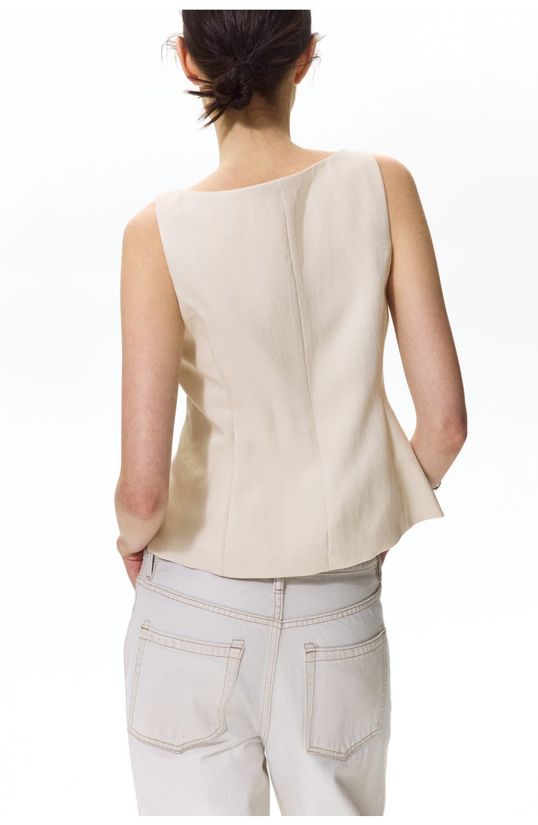 H&M Tailored Waistcoat, Alternate, color, Light Beige