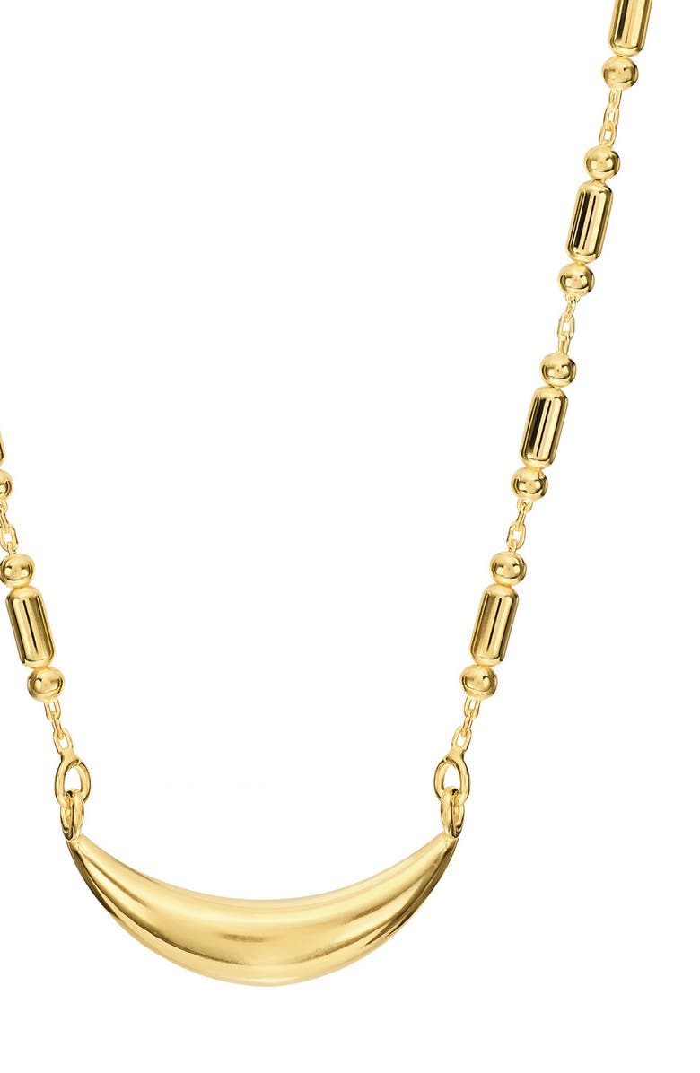 ATHRA LUXE Dolce Sole Puffy Pendant Necklace, Alternate, color, Gold