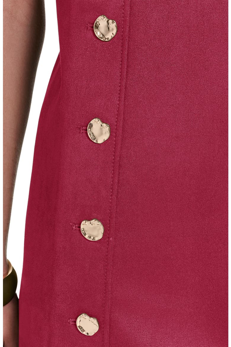 Short Sleeve Suede Shift Dress, Alternate, color, Berry Pink