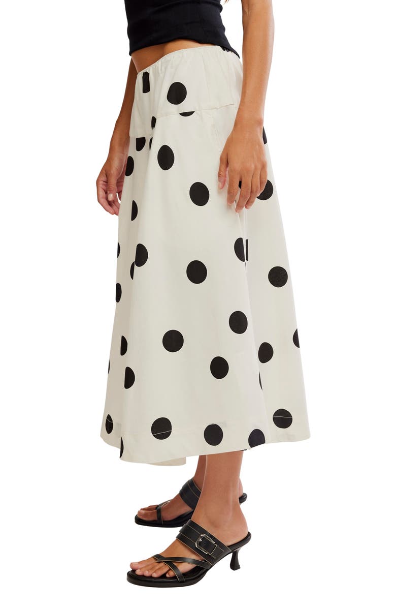 Free People Betty Drop Waist Maxi Skirt, Alternate, color, Clean Ivory Combo