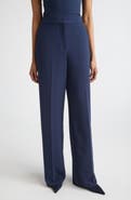 ST. JOHN Lydia Pleated Lightweight Stretch Cady Pants