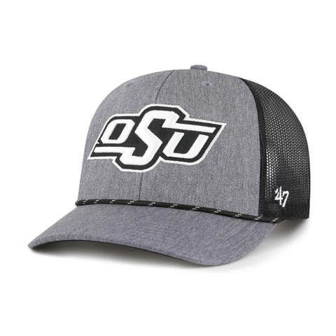 Men's '47  Gray Oklahoma State Cowboys Carbon Rope Adjustable Hat