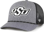 '47 Men's '47 Gray Oklahoma State Cowboys Carbon Rope Adjustable Hat