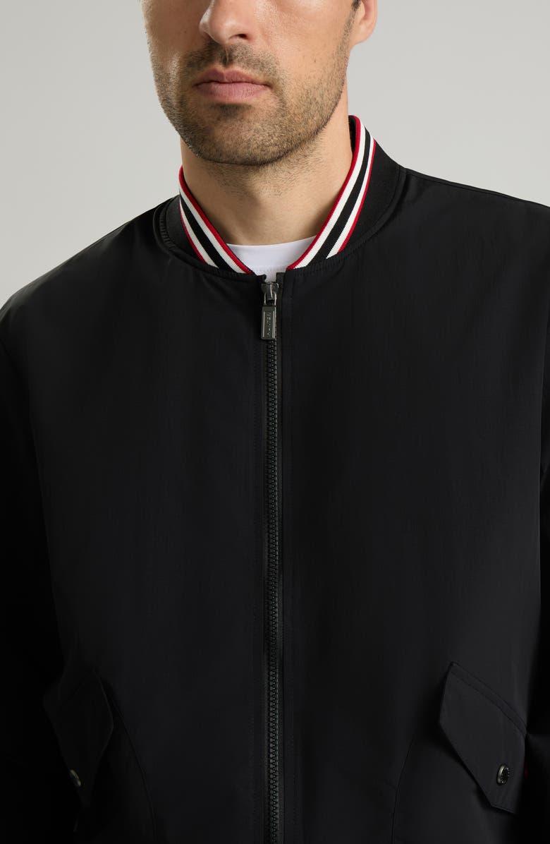 Hunter Gaston Water Repellent Bomber Jacket, Alternate, color, Black