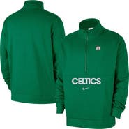 Nike Men's Nike Kelly Green Boston Celtics Courtside Club Half-Zip Pullover
