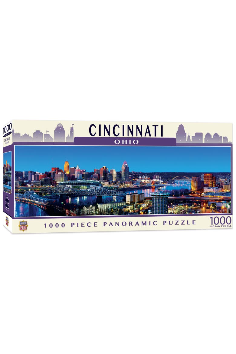 Cincinnati 1000pc Panoramic Puzzle, Main, color, Multicolor