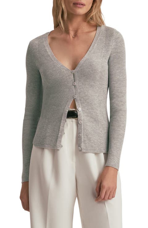 The Serena Rib Merino Wool Cardigan