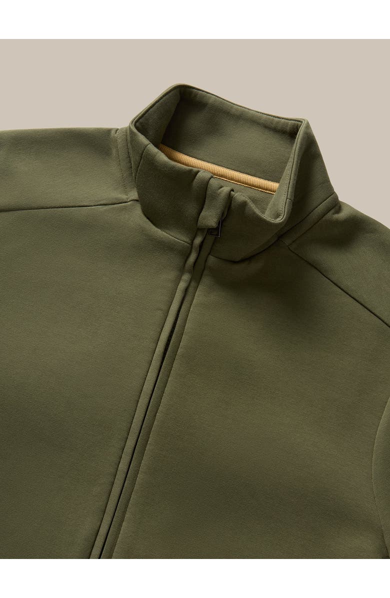 Robert Talbott Evans Track Jacket, Alternate, color, Olive