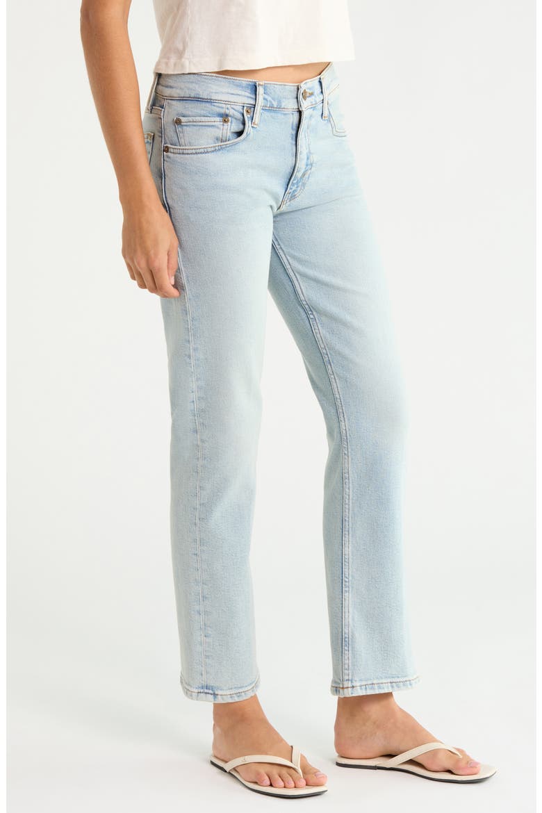Blondie Mid Rise Ankle Straight Leg Jeans, Alternate, color, LOVE LETTER BLUE