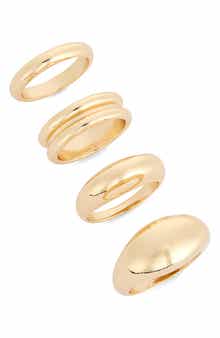 Leith 4-Pack Signet Rings