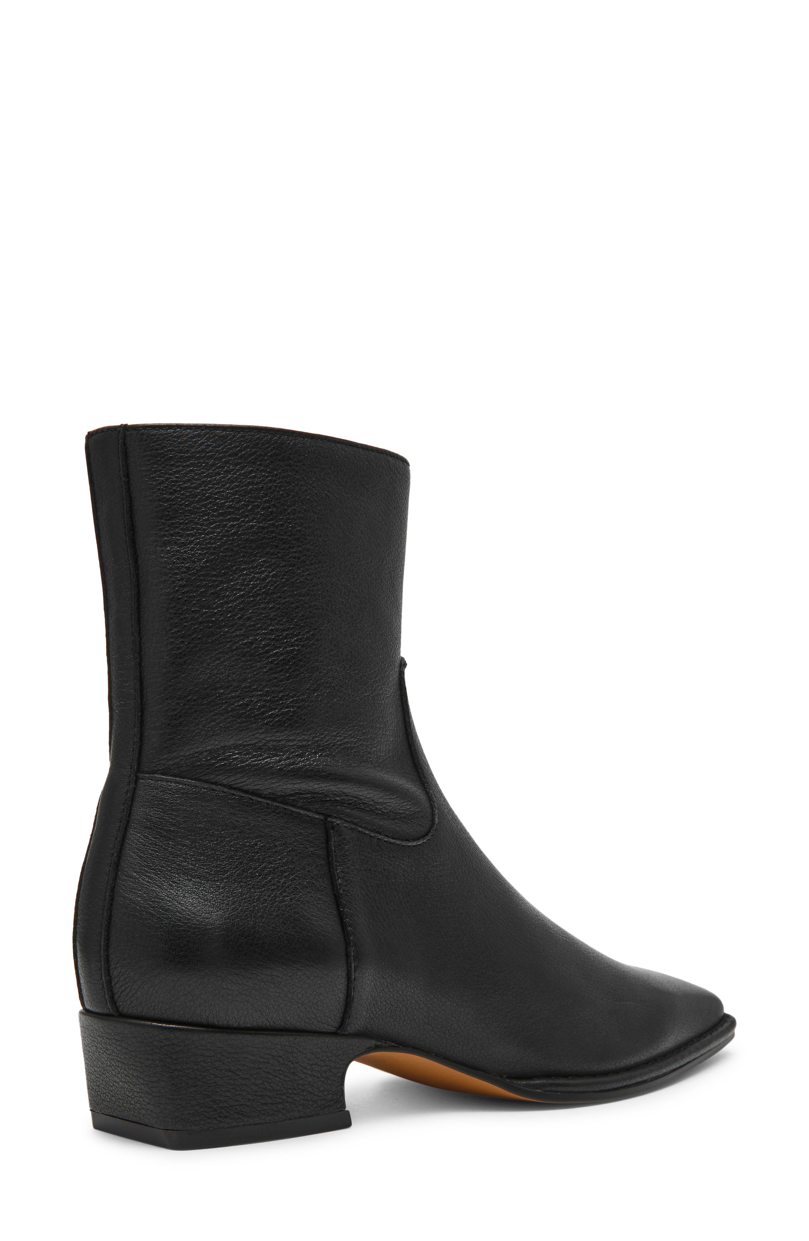 Define Block Heel Bootie, Alternate, color, BLACK LEATHER