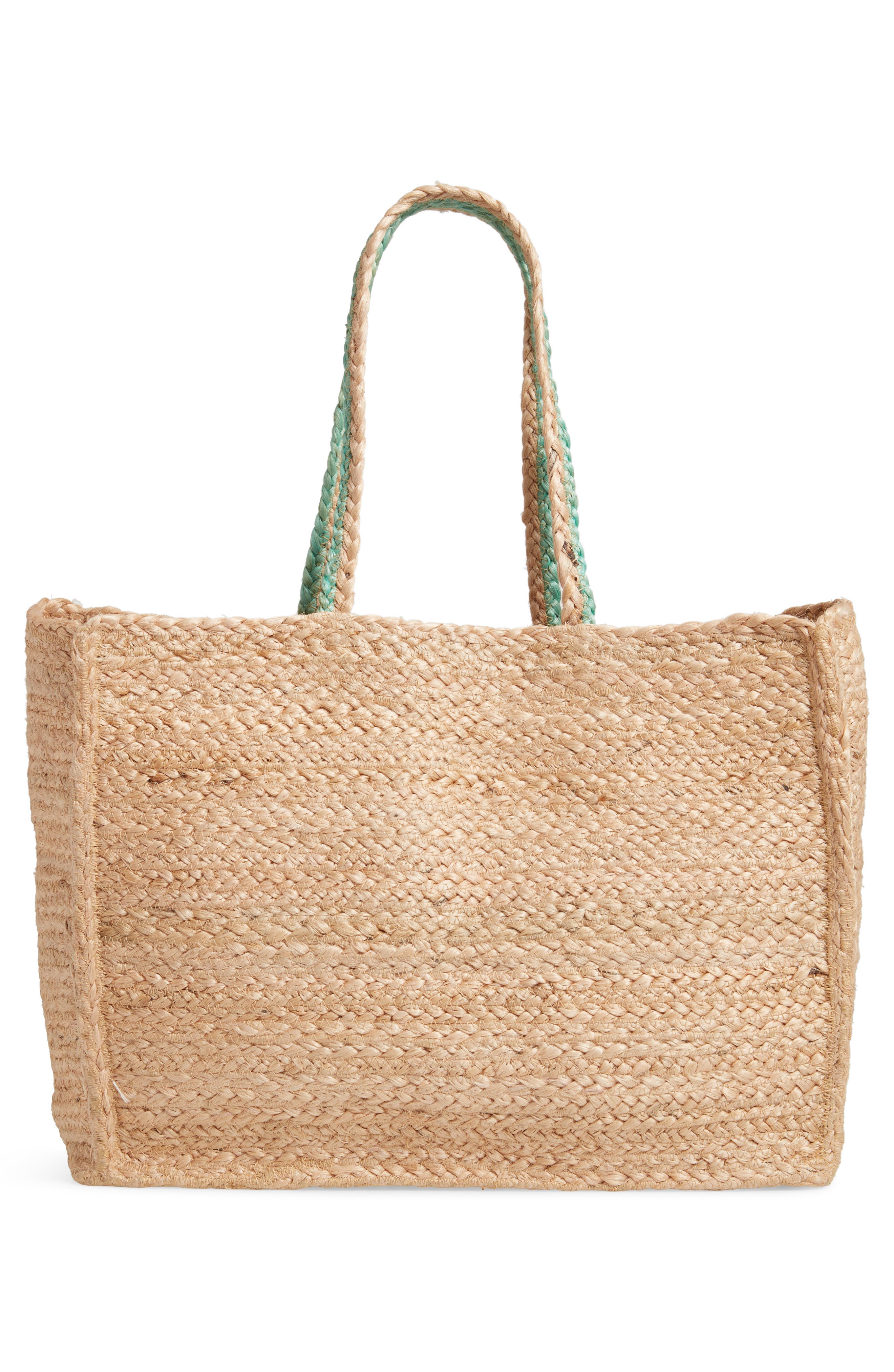 Shiraleah Always on Vacation Jute Tote, Alternate, color, 