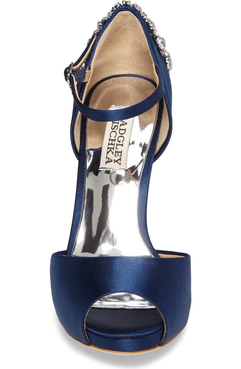 Badgley Mischka Collection Badgley Mischka 'Dawn' Crystal Back d'Orsay Pump, Alternate, color,