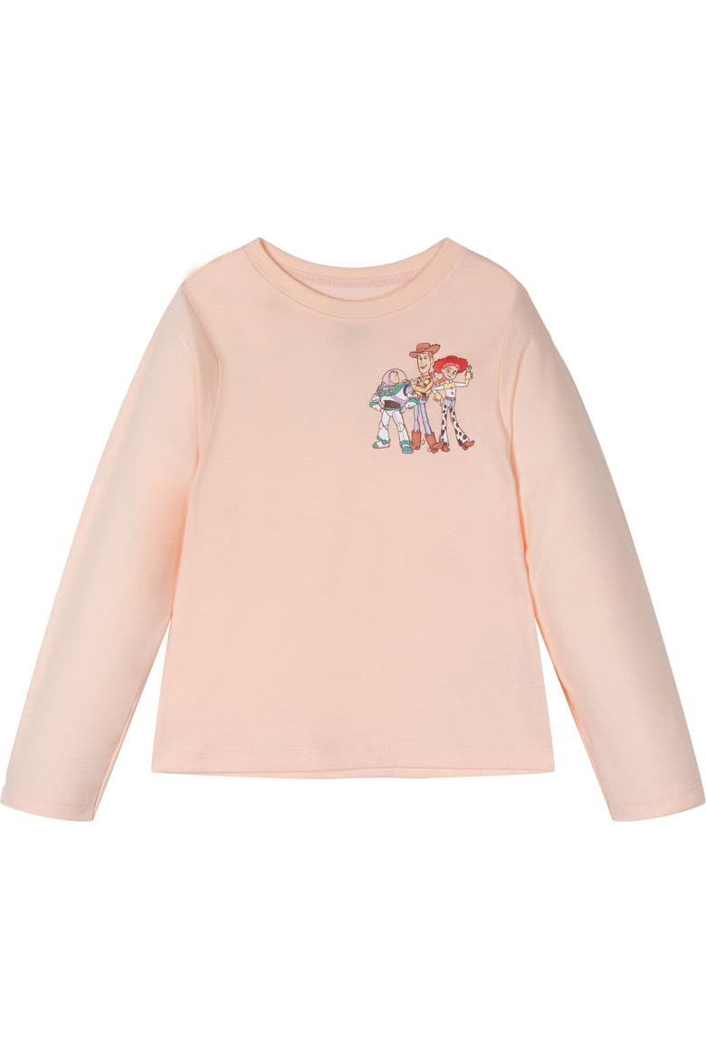 Toy Story 2-Piece Long Sleeve T-Shirt Set, Alternate, color, Green Pink Toy Story