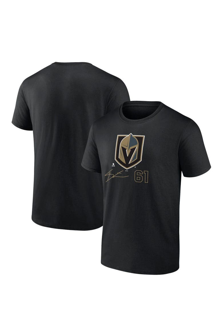 Men's Fanatics Branded Mark Stone Black Vegas Golden Knights Name and Number T-Shirt, Main, color, Black
