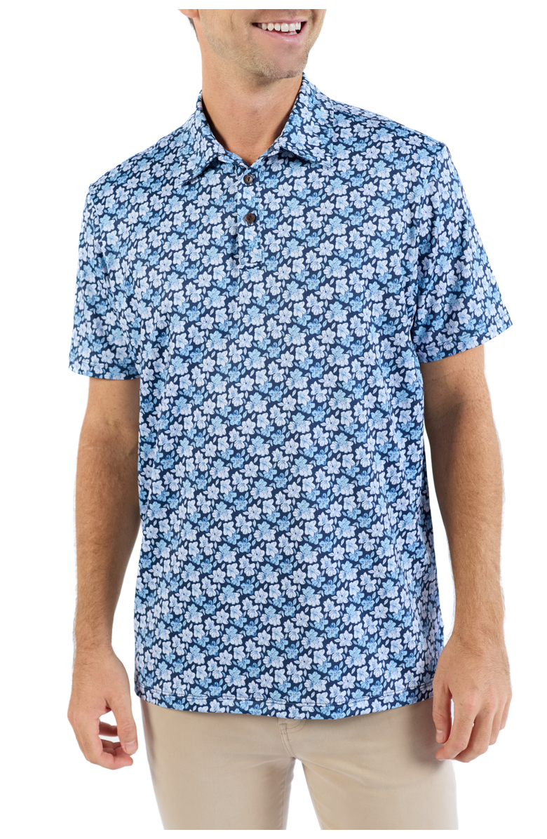 Kenny Flowers The Azaleas - Navy Golf Shirt, Main, color, Navy
