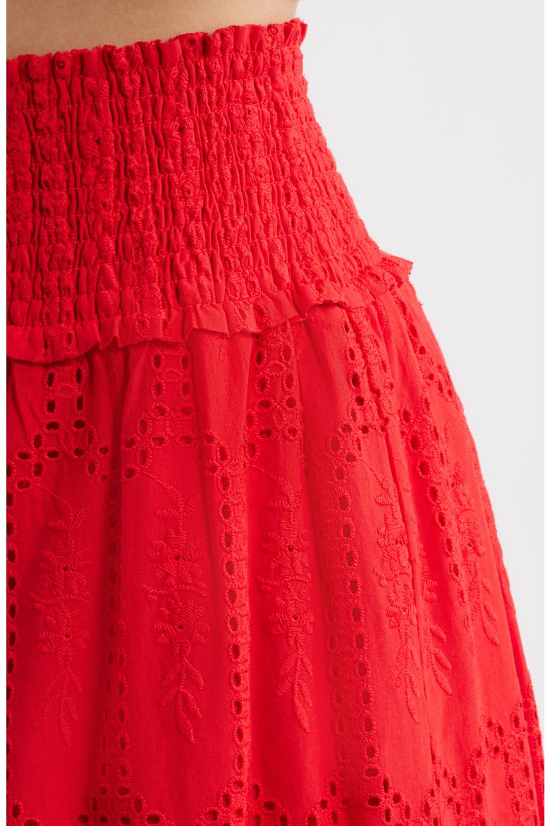 The Delphine Nap® Midi Skirt, Alternate, color, RED