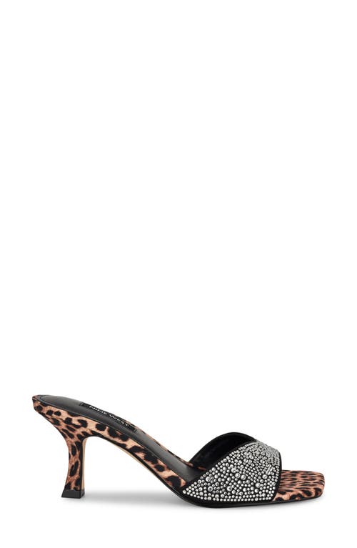 Nine West Women's Rokke Slip-on Tapered Heel Sandals In Black 003