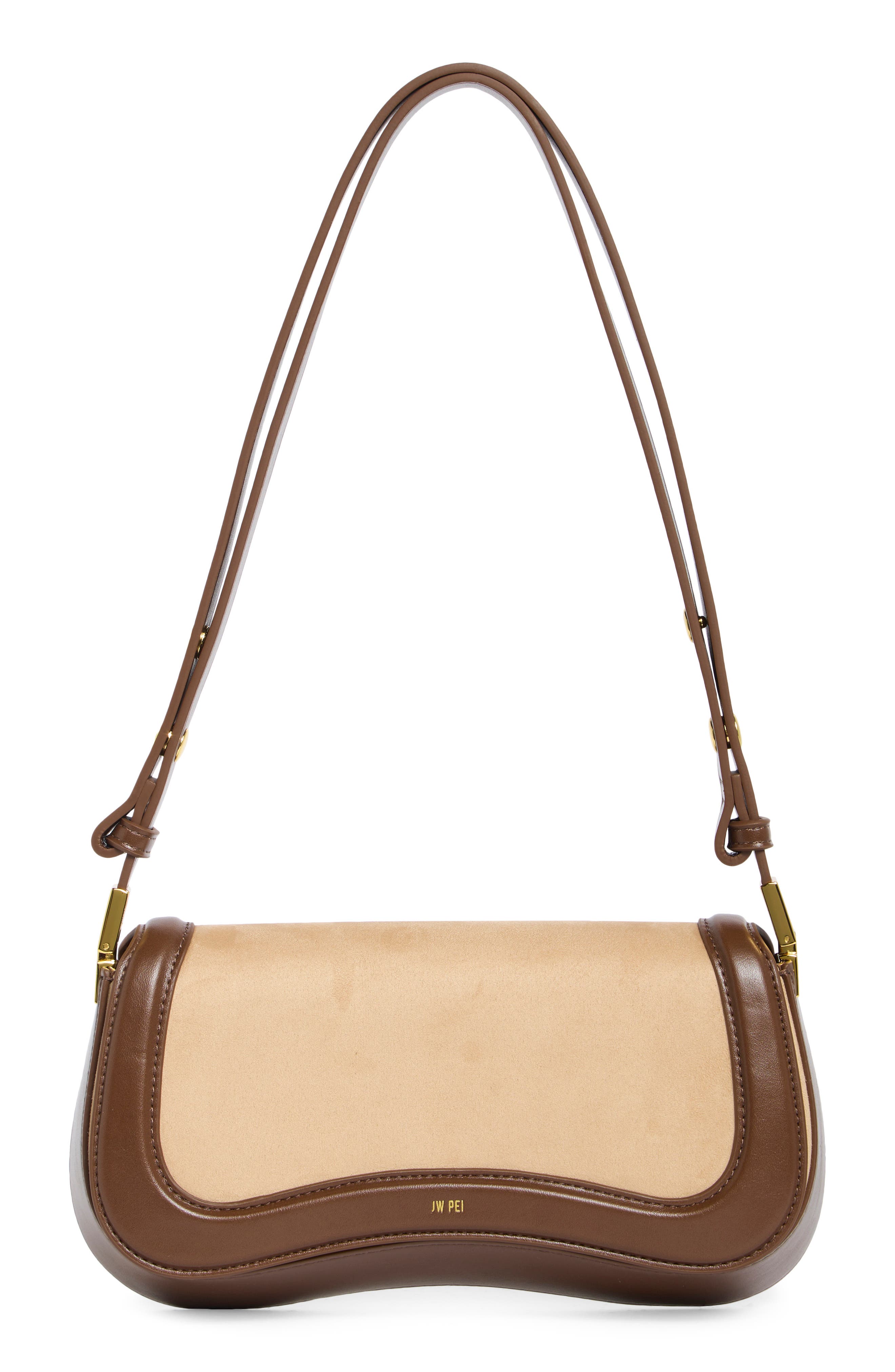 Joy Faux Suede Shoulder Bag