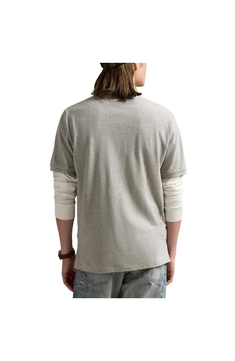 Polo Ralph Lauren Heather Gray Yankees Polo Shirt, Alternate, color,