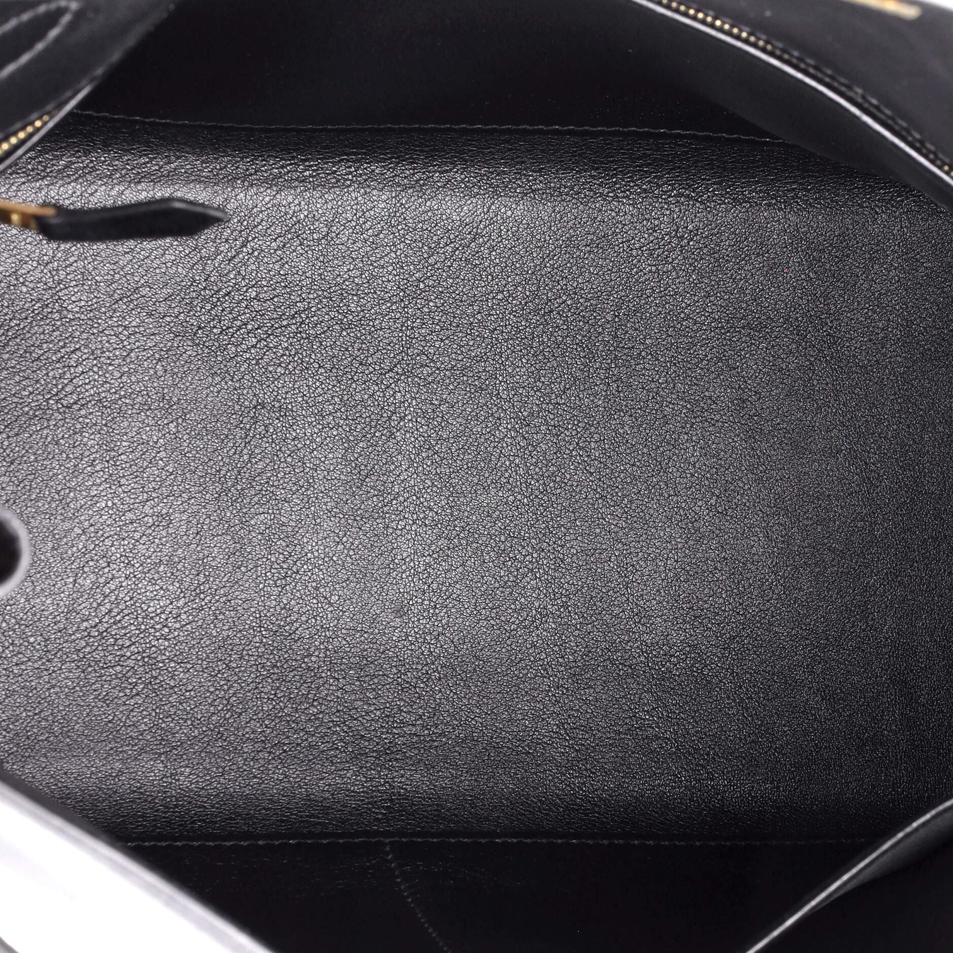 Pre-Owned Hermes Kelly Handbag Black Gulliver with Gold Hardware 32, Alternate, color, 