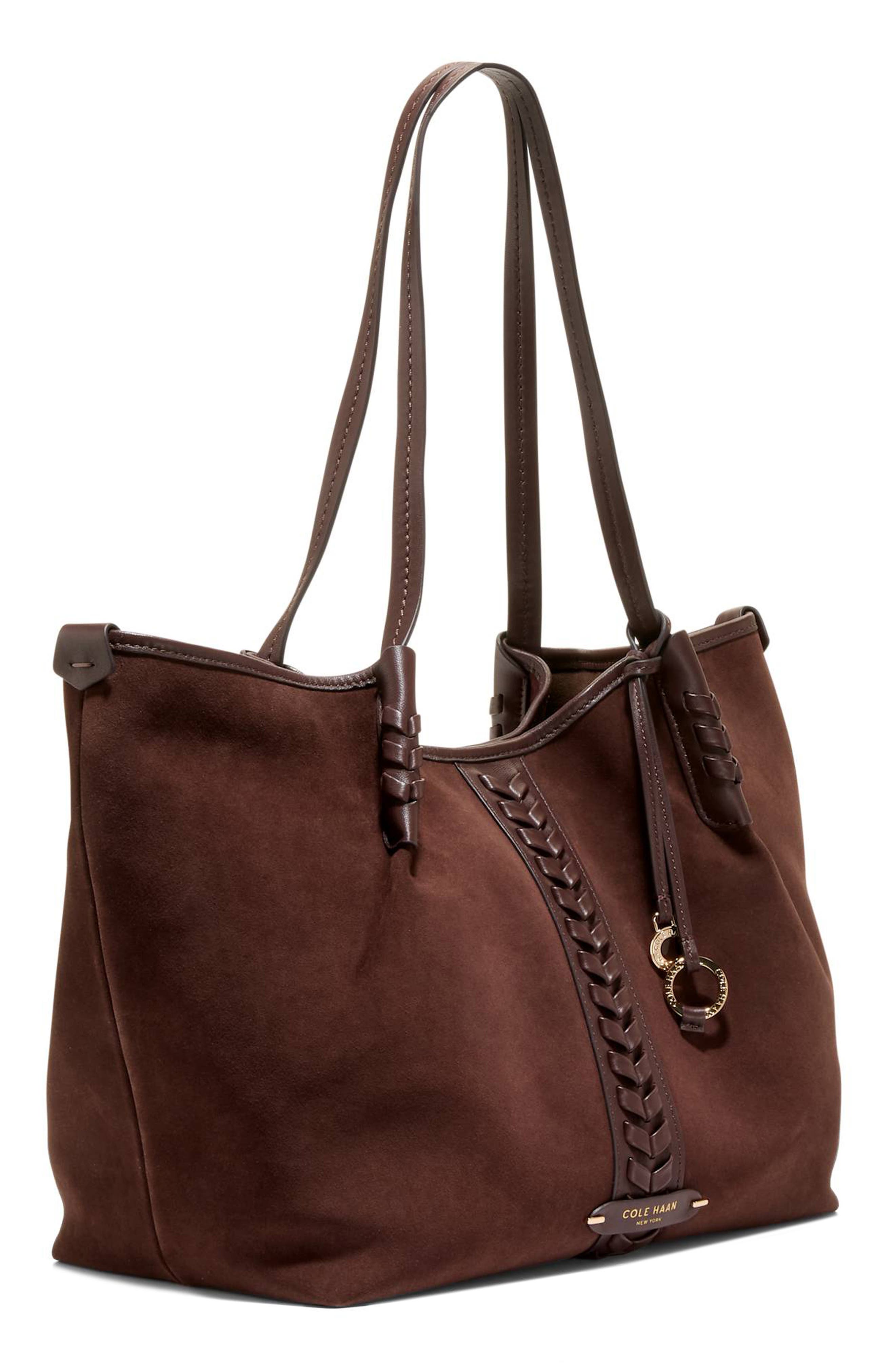 Isabella Leather Slouchy Tote, Alternate, color, MADEIRA BROWN