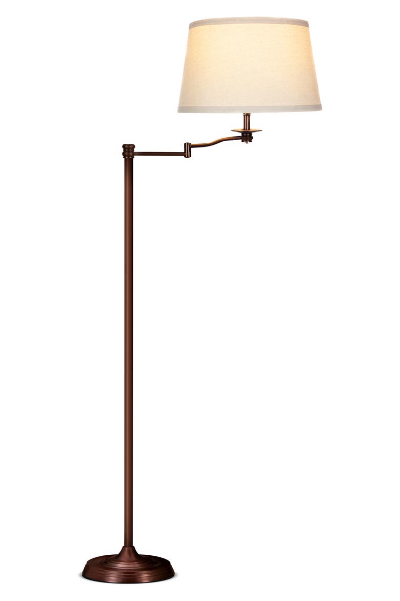 Caden Swing LED Floor Lamp, Main, color, BRONZE