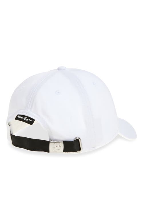 Karl Lagerfeld Logo Embroidered Baseball Hat In White