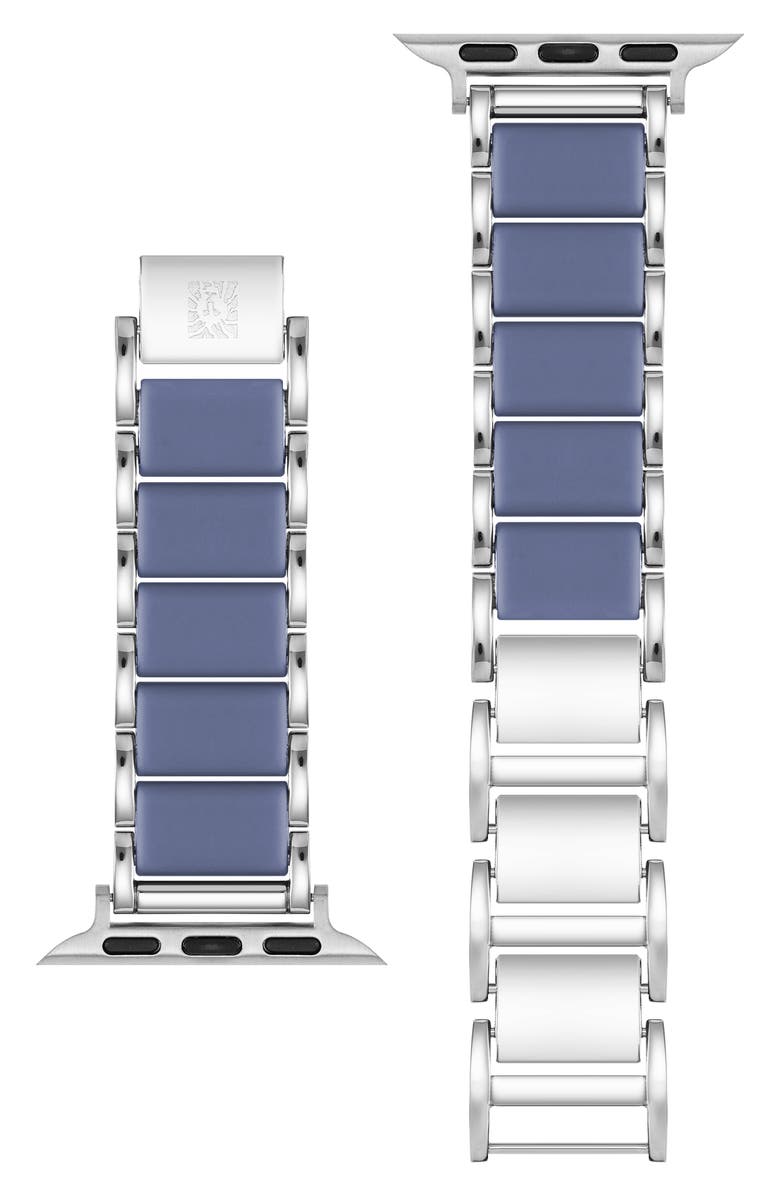 Anne Klein Rubber Link Apple Watch<sup>®</sup> Bracelet Watchband, Main, color, 