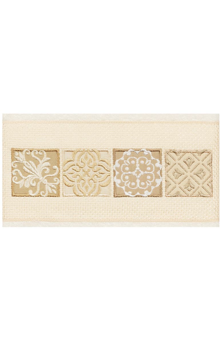 Linum Home Textiles Vivian Embellished Bath Towel - Cream, Alternate, color, Cream