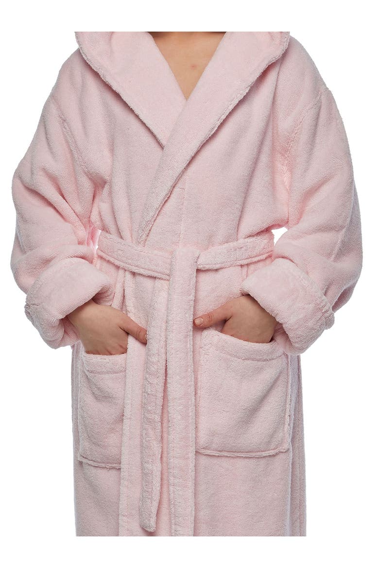 Softy Womens Ankle Length Long Cotton Robe, Alternate, color, Pink