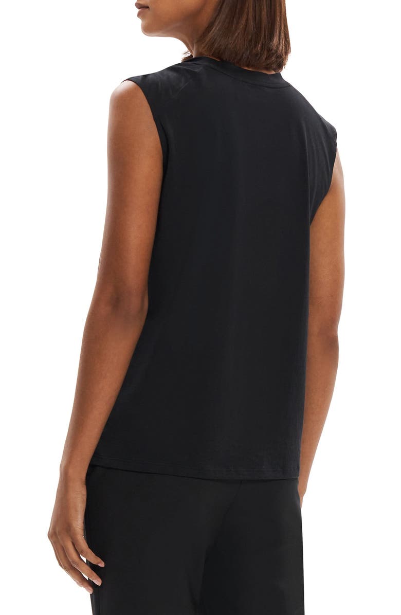 Theory Twist Neck Pima Cotton Tank, Alternate, color, 