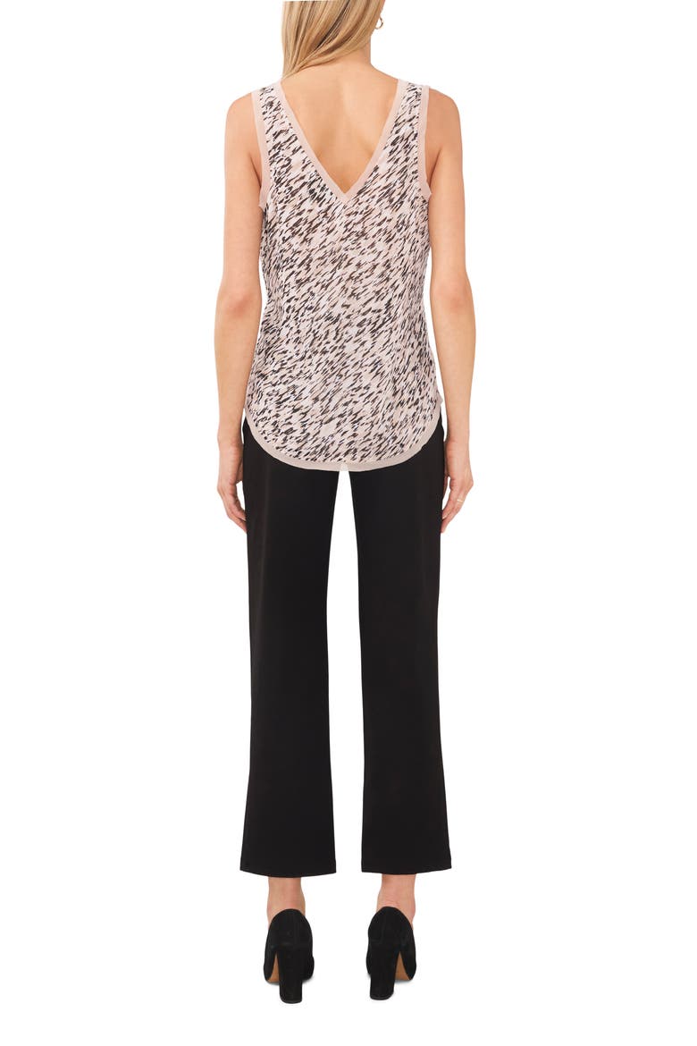 Printed Raw Edge Tank, Alternate, color, ANTIQUE TAUPE