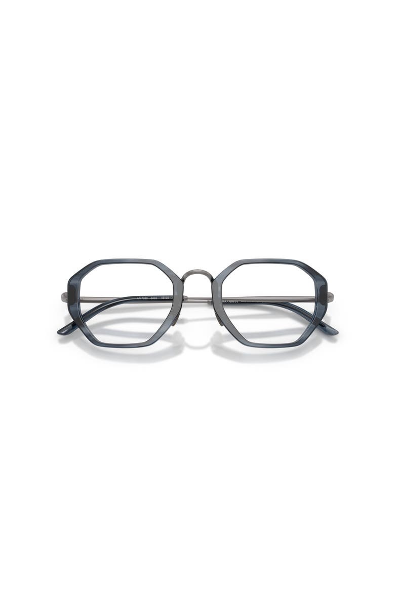 Giorgio Armani 48mm Irregular optical glasses, Alternate, color, Grey