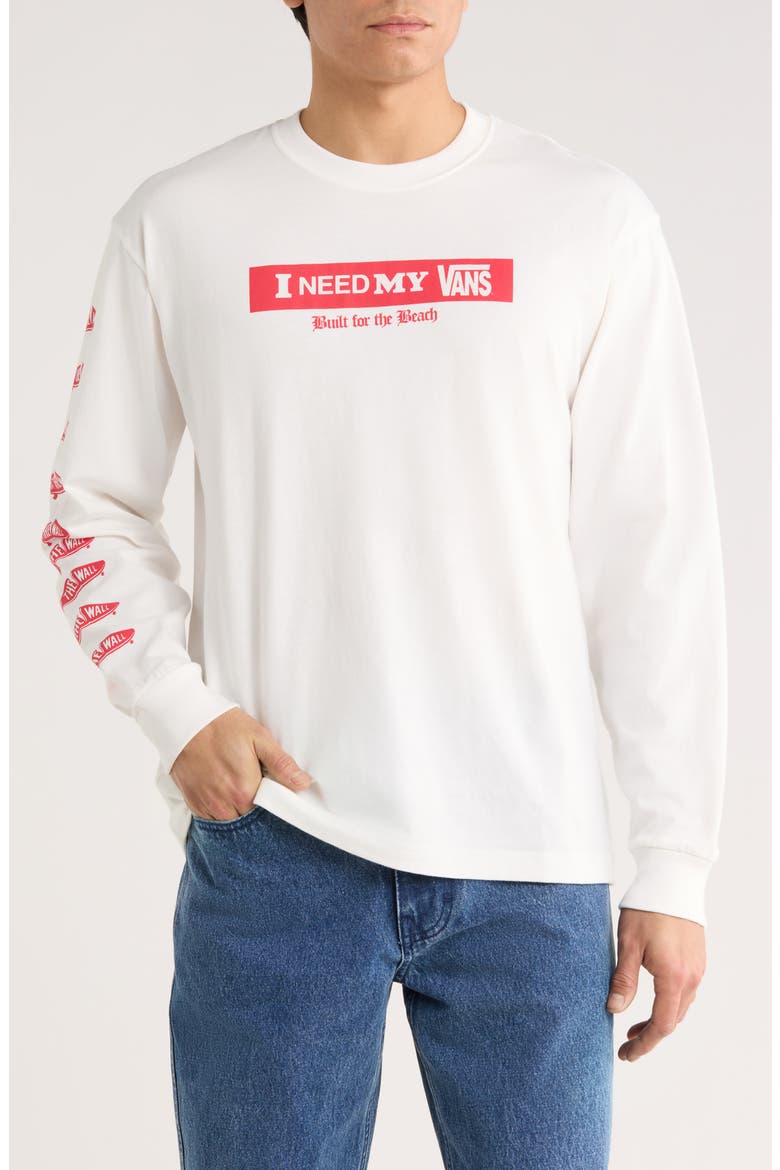 I Need My Vans Graphic T-Shirt, Main, color, WHITE