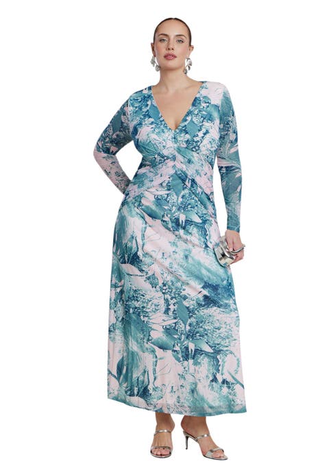 Patbo X Eloquii Printed Mesh Maxi Dress