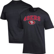 Champion Men's Champion Black San Francisco 49ers Arch Over Logo T-Shirt